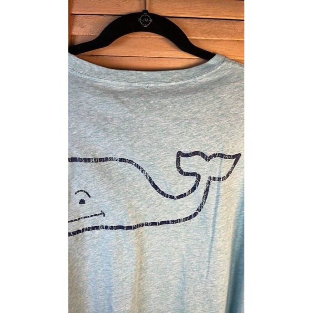 Vineyard Vines Long Sleeve Whale Branded Distressed T Shirt - Picture 7 of 9